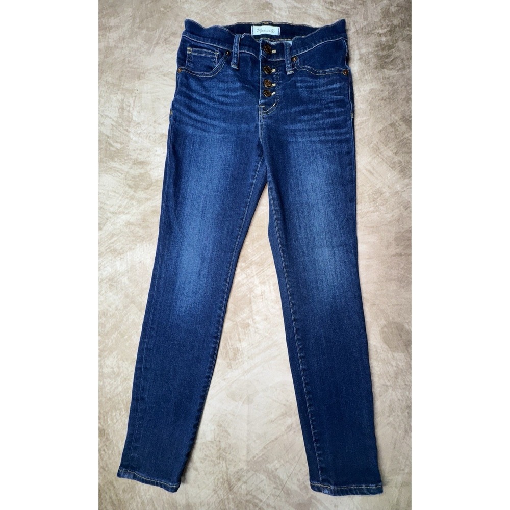 Madewell 19" Mid Rise Skinny Jeans Dark Wash Size 26 P